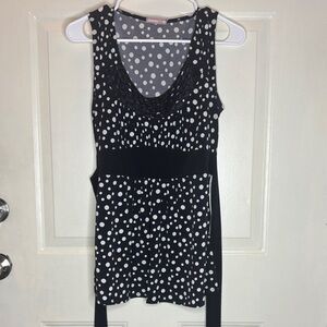 Vol I Y2K Polka Dot Sleeveless Top
